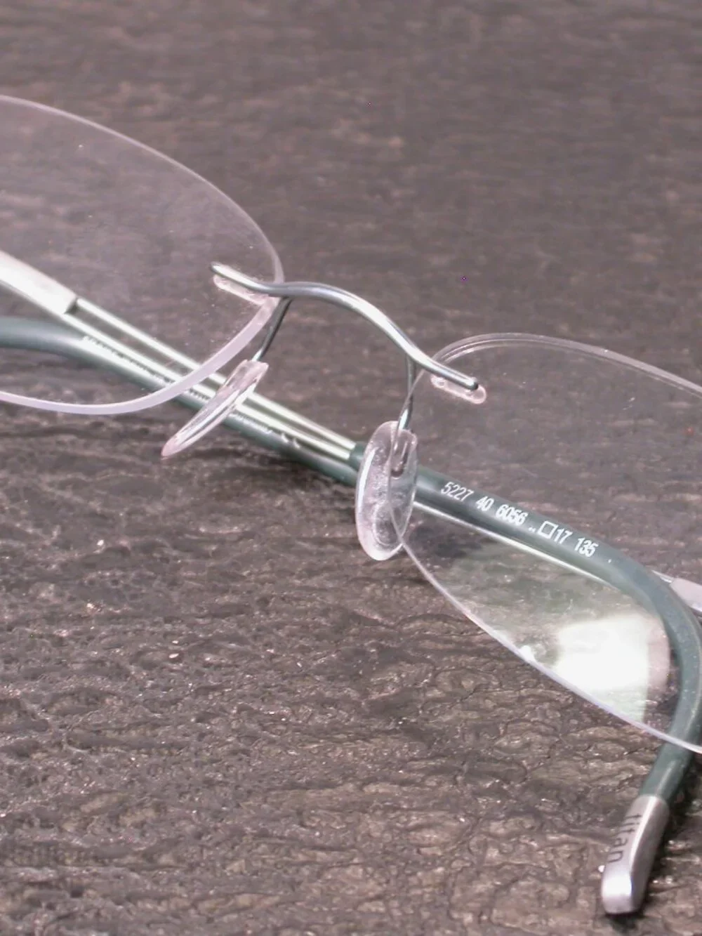 Silhouette Titan Frameless Light Blue Green Wire Eyeglasses Made in Austria